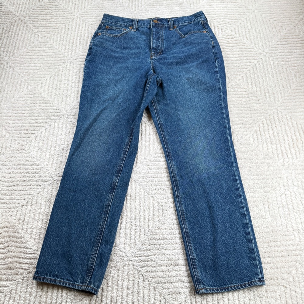 J Crew High Rise Straight Jean Women 28 Blue Premium Edition BX528 Denim Casual